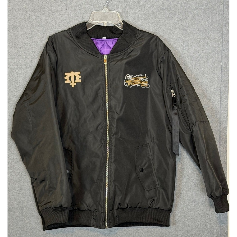 Melissa Etheridge Tour Bomber Streetwear Jacket Large Quilted Music Fan Gear 90
